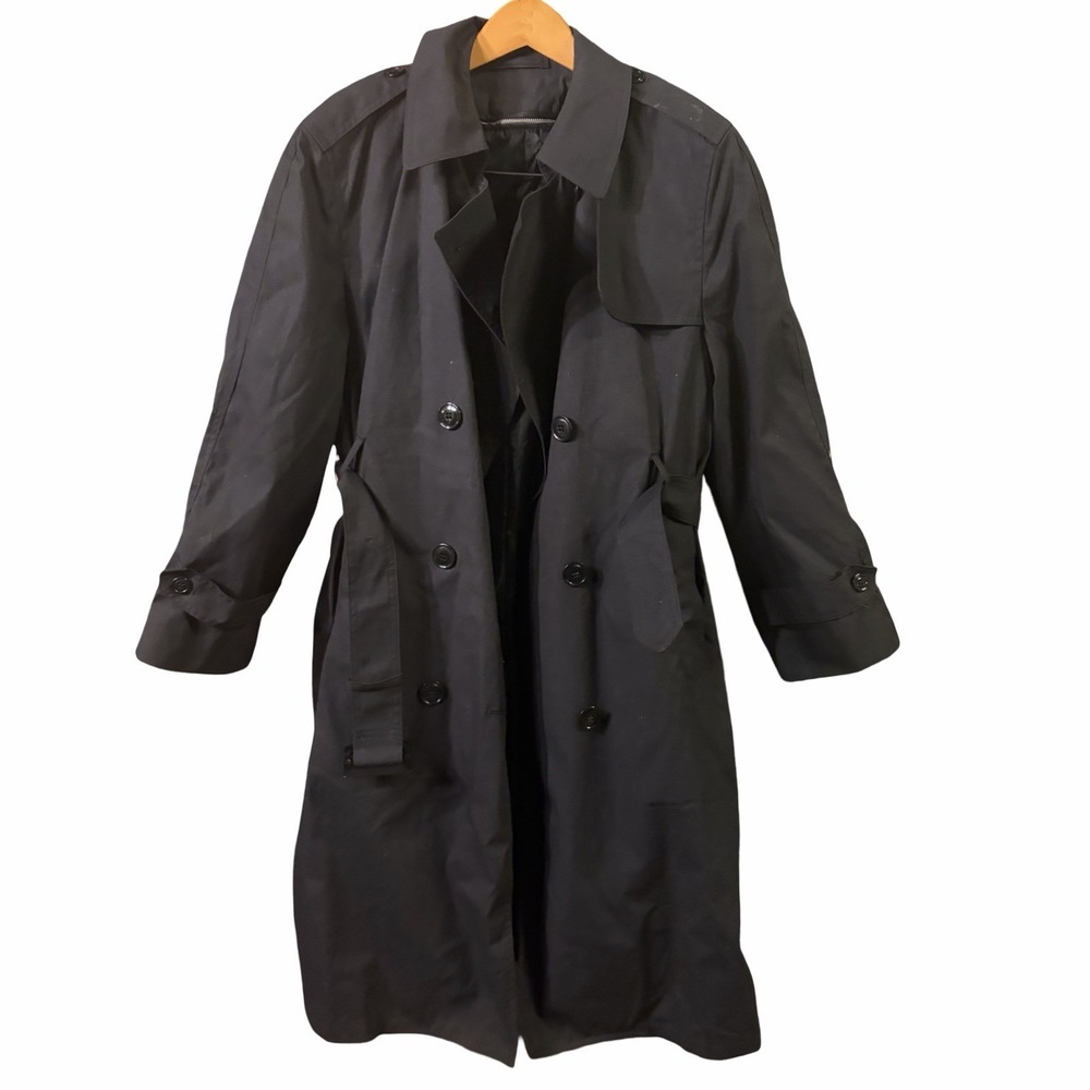 Women's 14S Defense Logistic Agency Issued Utilatarian Military Trench Coat